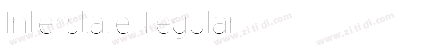 Interstate Tegular字体转换